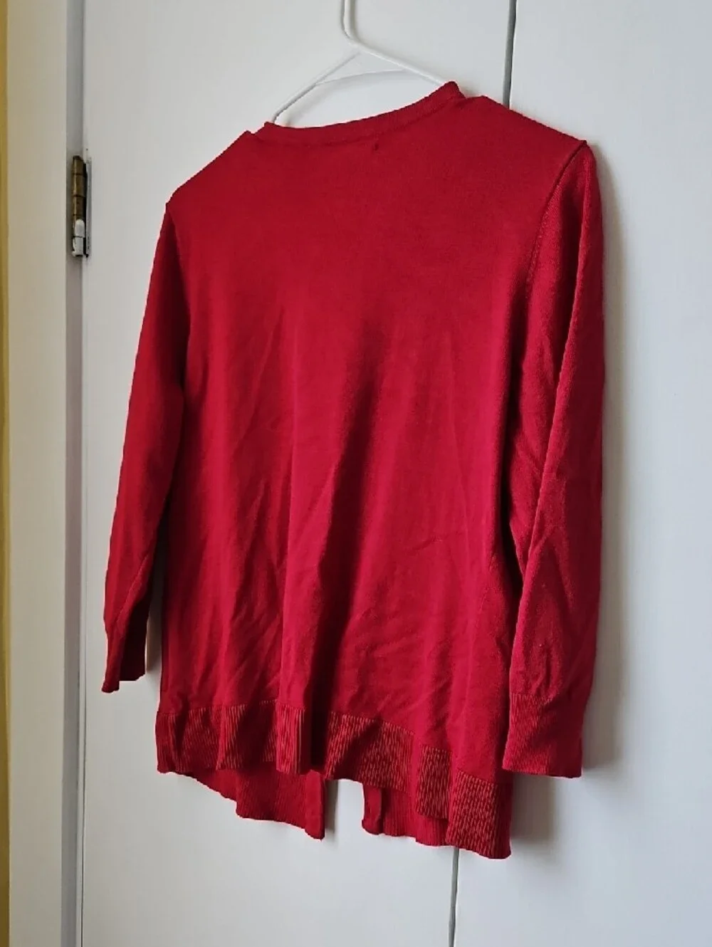 Crimson Button-Front Knit Cardigan - Picture 5 of 5